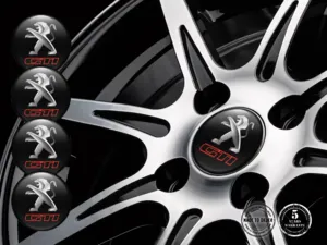 Peugeot Rademblem Ausgabe Premium Gewölbte Aufkleber